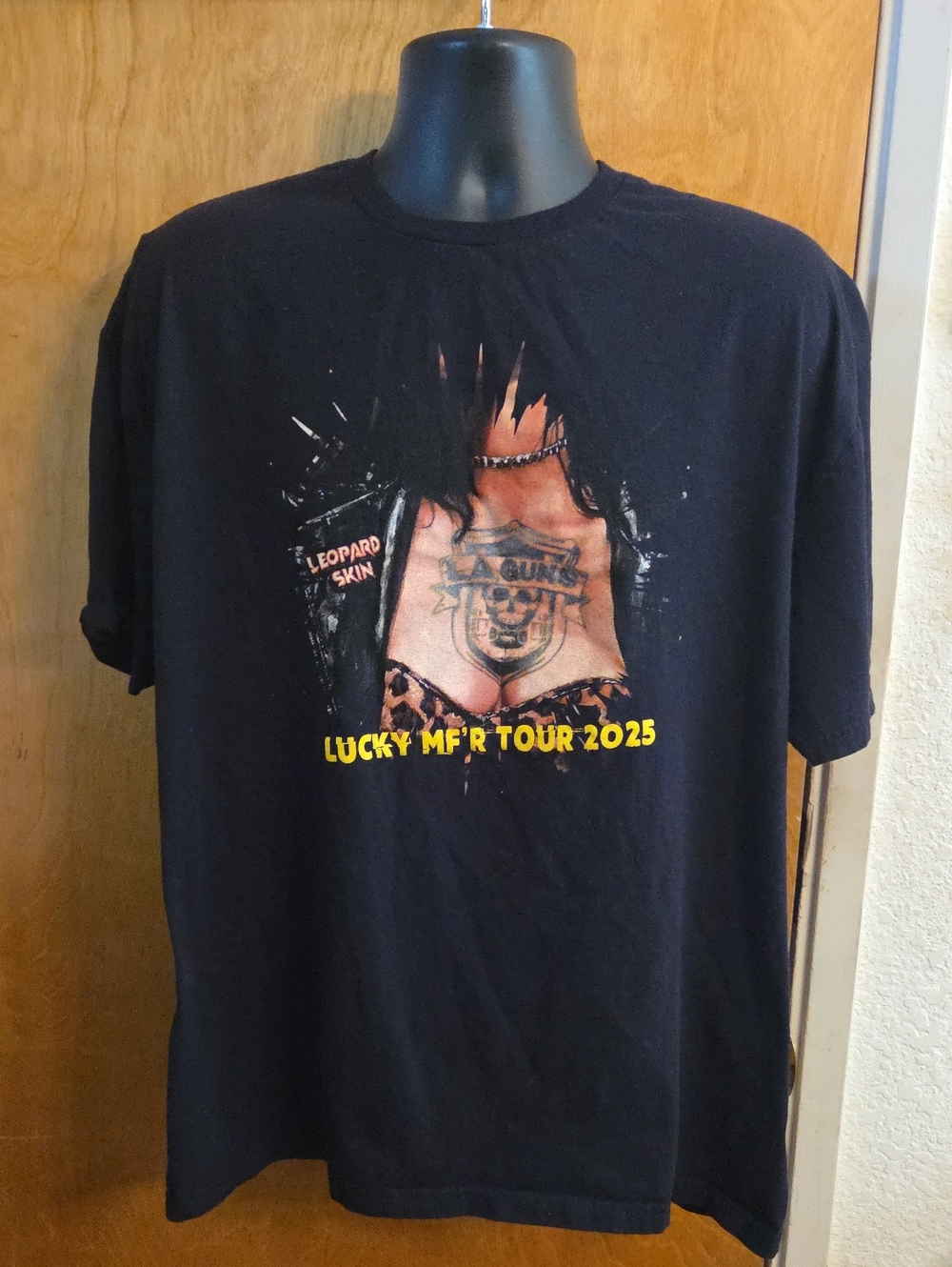L.A. Guns "Lucky MFr" Spring Tour 2025 T-Shirt Size XXL Authentic
